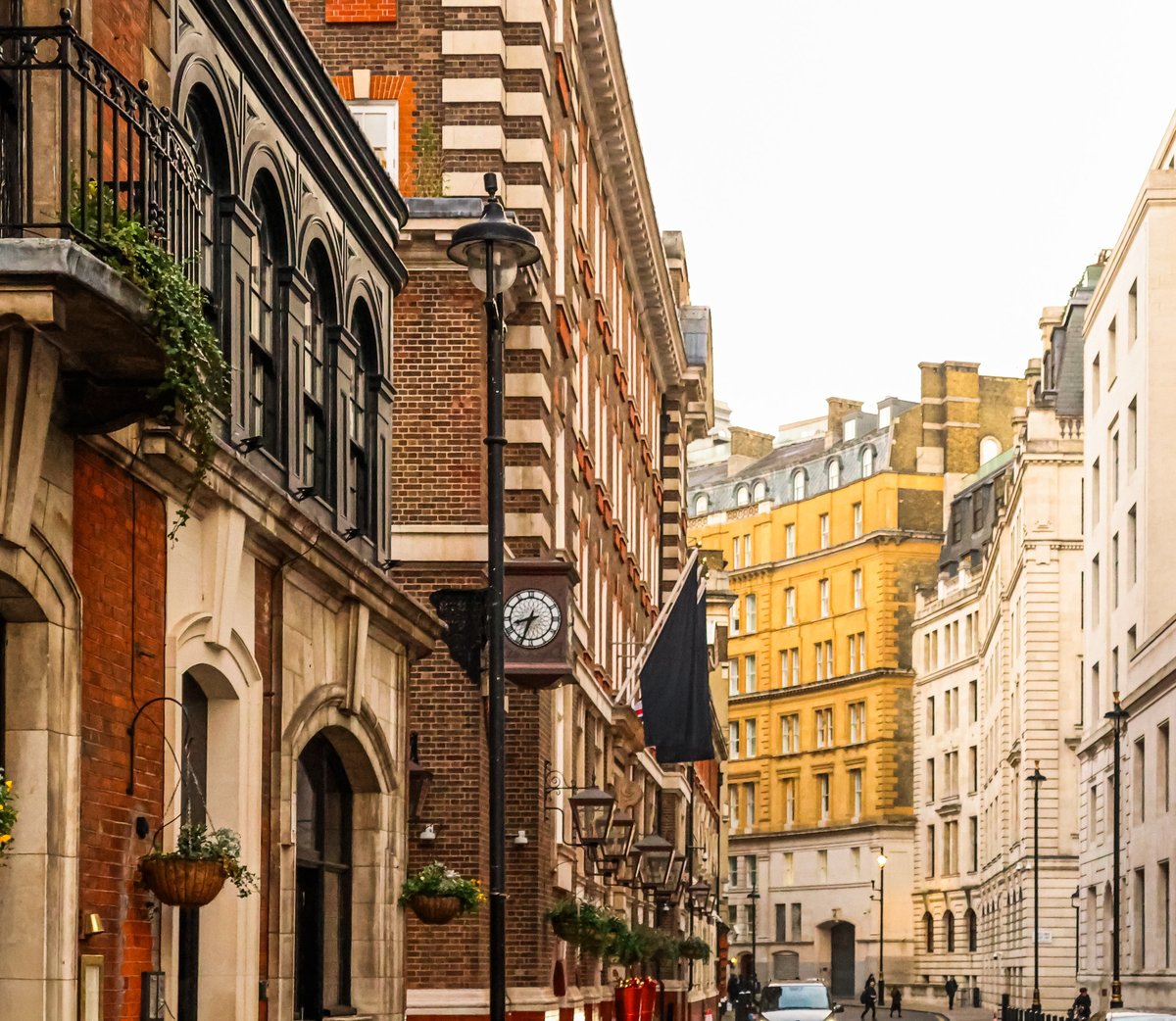 UK high street retail shops with flats above